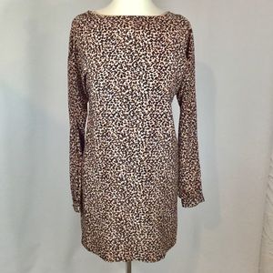 Ann Taylor animal print dress w/ back zipper